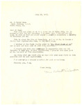 Letter, Mrs. Robert P. (Myrtis) Wineman to H. V. Howe, July 27, 1965 by Myrtis S. Wineman