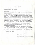 Letter, Mrs. Robert P. (Myrtis) Wineman to the Librarian General, DAR Society, April 20, 1965 by Myrtis S. Wineman