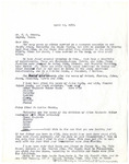 Letter, Mrs. Robert P. Wineman (Myrtis S. Wineman) to Mr. C. E. Cannon, April 12, 1965 by Myrtis S. Wineman