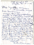 Letter, C. E. Cannon to Mrs. Myrtis Wineman, April 1, 1965 by C. E. Cannon