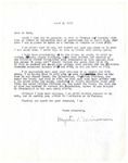 Letter, Myrtis S. Wineman to Dr. J. B. Cain, April 7, 1965 by Myrtis S. Wineman