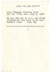 Memo for Mrs. Martin by Myrtis S. Wineman