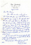 Letter, Frances G. Martin to Myrtis S. Wineman, August 10, 1960 by Frances G. Martin