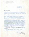 Letter, Mattie F. Richey to Myrtis S. Wineman, August 29, 1959 by Mattie Francis Richey