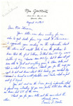 Letter, Frances G. Martin, Myrtis S. Wineman, August 10, 1960 by Frances G. Martin