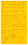 Note, Williams Family Research