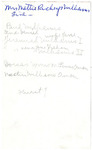 Note, Mrs. Mattie Richey's Williams Line