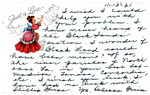 Postcard, Rebecca Guice to Mrs. Robert P. (Myrtis S.) Wineman, November 13, 1961 by Rebecca Guice