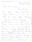 Letter, Dorothy McDonald to Myrtis S. Wineman, March 25, 1963 by Dorothy McDonald