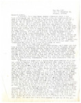 Letter, Christine Williams Wilson to Myrtis S. Wineman, May 11, 1961 by Christine Williams Wilson