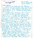 Letter, Christine Williams Wilson to Myrtis S. Wineman, December 12, 1960 by Christine Williams Wilson
