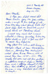 Letter, Christine Williams Wilson to Myrtis S. Wineman, August 26, 1960 by Christine Williams Wilson
