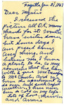 Postcard, Anne Williams McDonald to Myrtis S. Wineman, January 31, 1931 by Anne McDonald