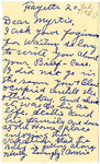 Postcard, Anne Williams McDonald to Myrtis S. Wineman, July 20, 1960 by Anne McDonald
