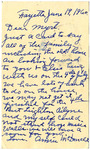 Postcard, Anne Williams McDonald to Myrtis S. Wineman, June 19, 1960 by Anne McDonald
