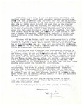 Partial letter, Myrtis S. Wineman to Unknown by Myrtis S. Wineman