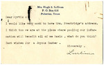 Postcard, Lurline Sullivan to Myrtis S. Wineman, April 17, 1960 by Lurline Sullivan