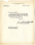 Letter, J. G. de Roulhac Hamilton, January 14, 1947 by J. G. de Roulhac Hamilton
