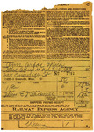 Railway Express Agency Shipper's Prepaid Receipt, June, 22, 1948 by Railway Express Agencey