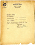 Letter, William D. McCain to Eunice J. Stockwell, March 6, 1948 by William D. McCain