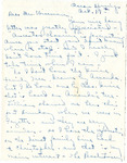 Partial letter, Gene Corban to Myrtis S. Wineman, October 19, 1956 by Gene Corban