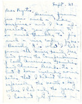 Letter, Gene Corban to Myrtis S. Wineman, September 21, 1957 by Gene Corban