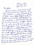 Letter, Clement H. Campbell to Myrtis S. Wineman, April 26, 1959 by Clement H. Campbell