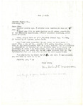 Letter, Myrtis S. Wineman to Everett Waddey Co., February 3, 1959 by Myrtis S. Wineman