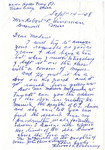 Letter, Harvey Flemming to Myrtis S. Wineman, September 14, 1958 by Harvey Flemming