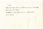 Memo, Deed from William Fitzhugh to William Williams by Myrtis S. Wineman