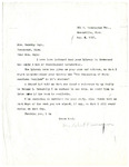 Letter, Myrtis S. Wineman to Dorothy Hays, August 6, 1958 by Myrtis S. Wineman
