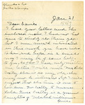 Letter, Sallie W. Simmons to Eunice J. Stockwell, January 21, 1947