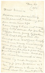 Letter, Sallie W. Simmons to Eunice J. Stockwell, December 26, 1946