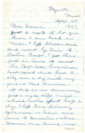 Letter, Sallie W. Simmons to Eunice J. Stockwell, September 25, 1947