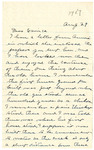 Letter, Sallie W. Simmons to Eunice J. Stockwell, August 29, 1947