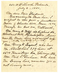 Letter, Katherine M. Green to Eunice J. Stockwell, July 2, 1921