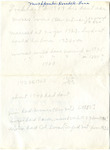 Notes on Mrs. Spinks Rosedale Family Line