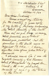 Letter, Ann Bartlett Coddington to Eunice J. Stockwell, October 14, 1922