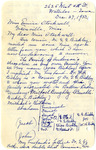 Letter, Beulah Vick Bickley to Eunice J. Stockwell, December 27, 1933