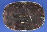 Brown Oval Tin Box with Handle