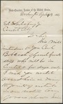 Letter, W. M. Tuller to Ed Salisbury, April 19, 1866 by W. M. Tuller