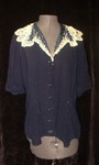Navy Blue Blouse by Myrna Colley-Lee