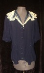 Navy Blue Blouse