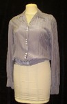 Mauve Silk Button Down Blouse by Myrna Colley-Lee