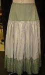 Green and Cream Skirt or Petticoat