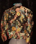 Black Jacket with Floral Embroidery by Myrna Colley-Lee