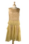 Yellow and Lace Chiffon Dress