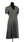 Gray and Gold Dress by Myrna Colley-Lee
