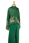 Green and White Pants Suit by Myrna Colley-Lee