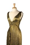 Sleevless Metalic Gold Dress